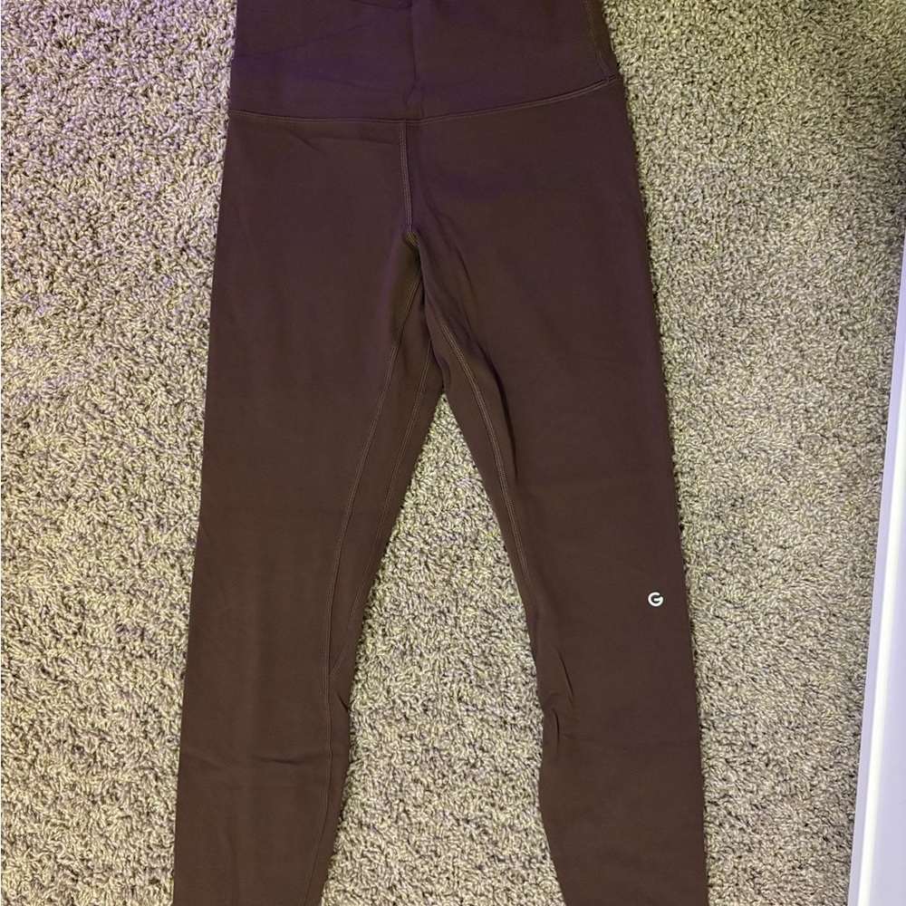 Brown High-Waisted Leggings